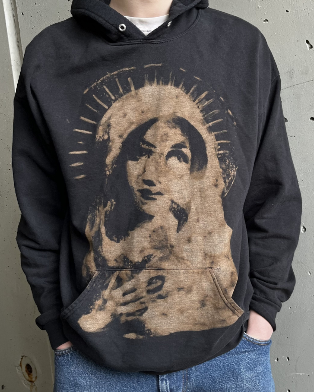 Custom Bleached Hoodie