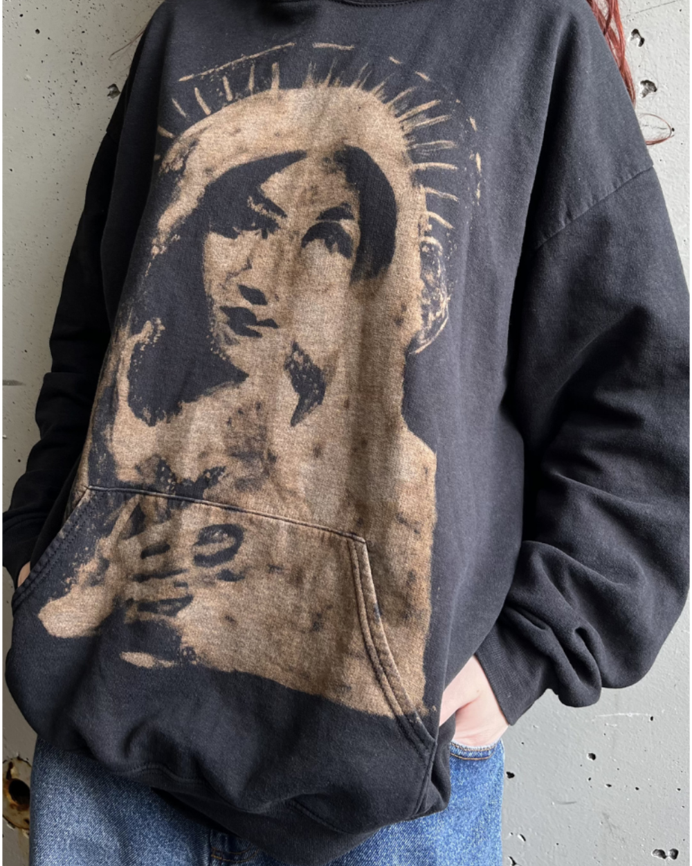 Custom Bleached Hoodie