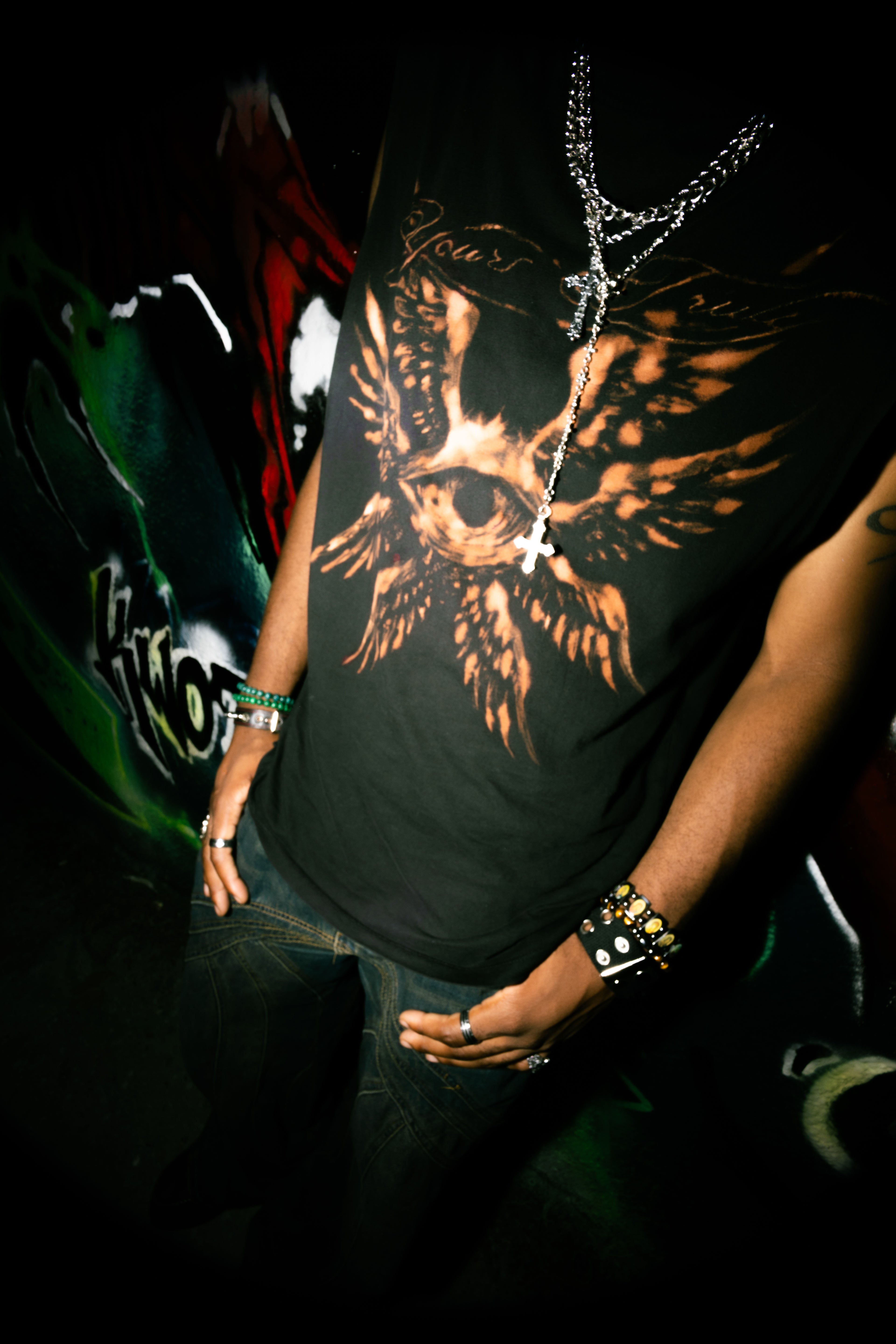 custom bleached tee