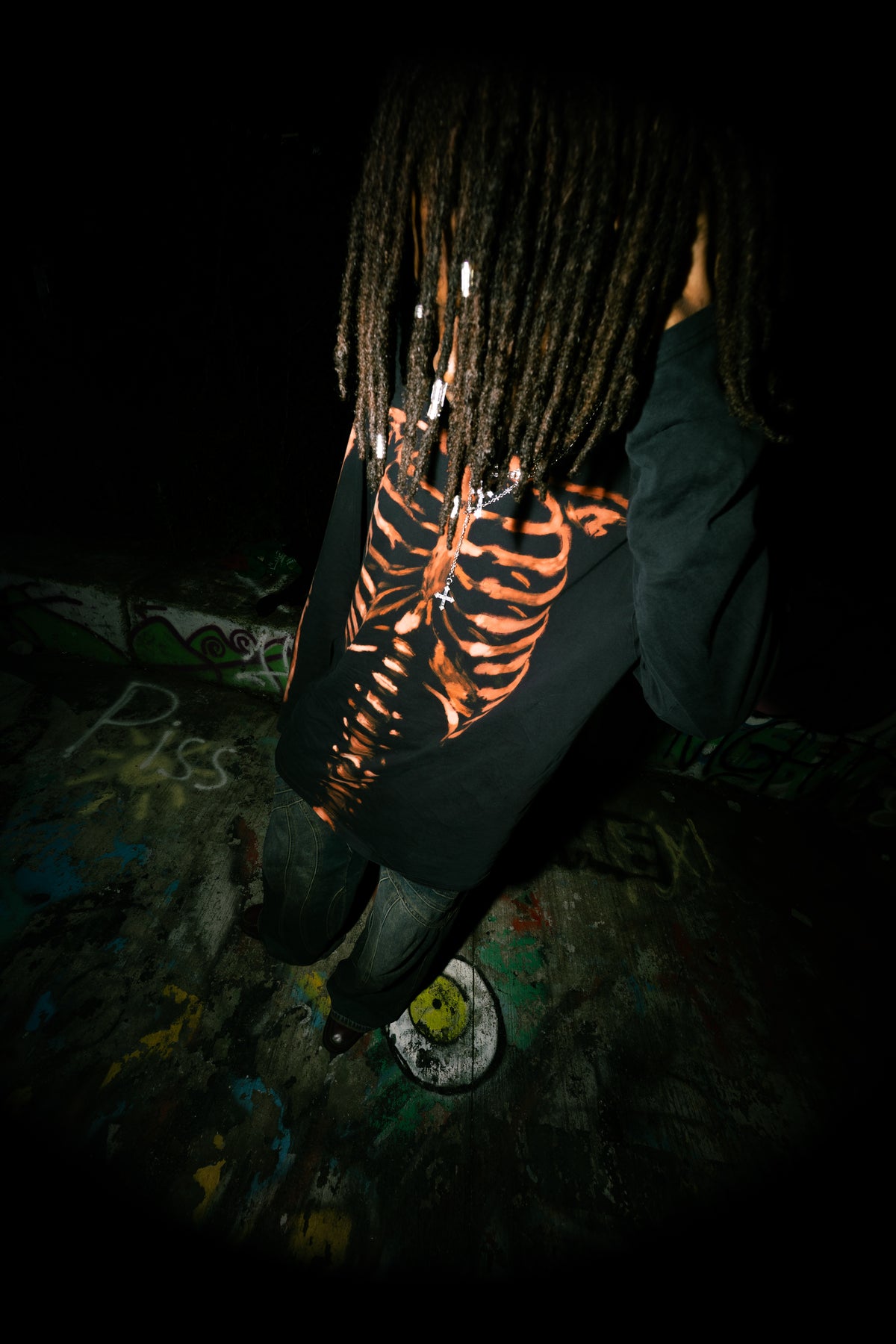 custom bleached hoodie