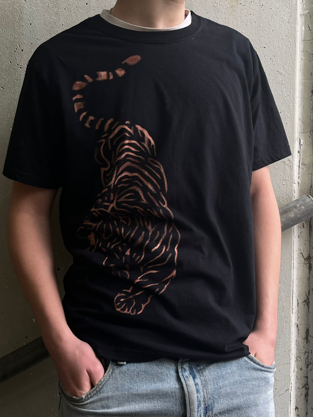 Bleached Tiger Graphic Tee